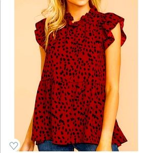 Angashion Babydoll Tunic Blouse - NWT! (From Amazon)